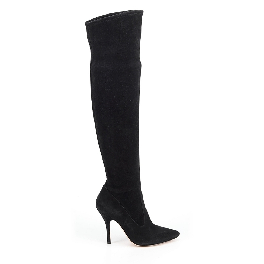 Gianvito Rossi Black Suede OTK Boots (EUR 35) - Picture 1 of 2
